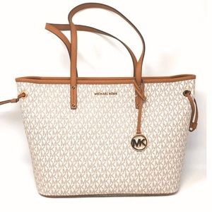 Large Michael Kors Jet Set Drawstring Bag